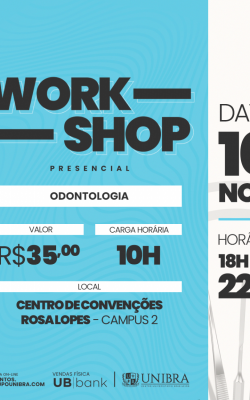  WORKSHOP DE ODONTOLOGIA -