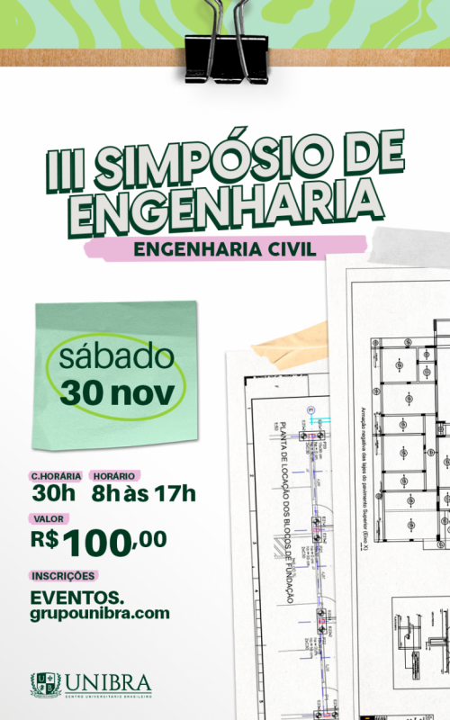 Detalhes do curso III Simpósio de Engenharia UNIBRA