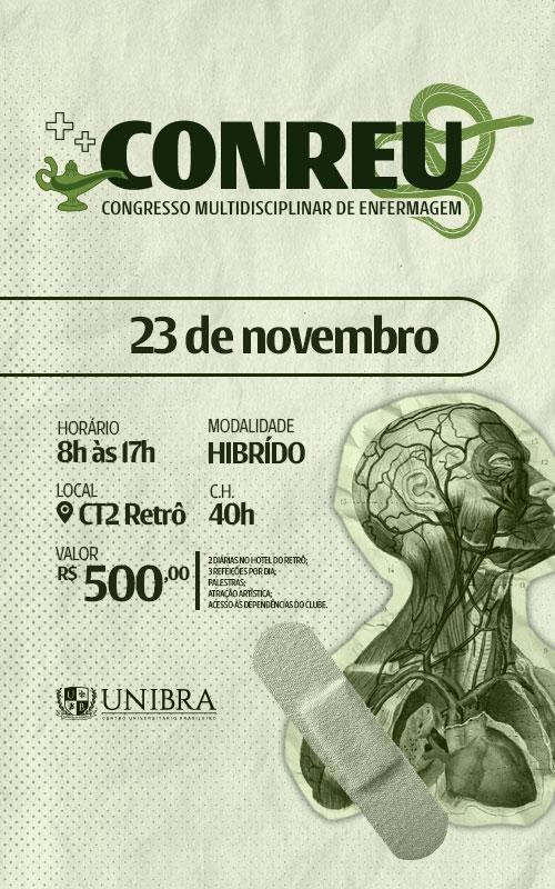 Detalhes do curso Congresso multidisciplinar de Enfermagem (CONREU)