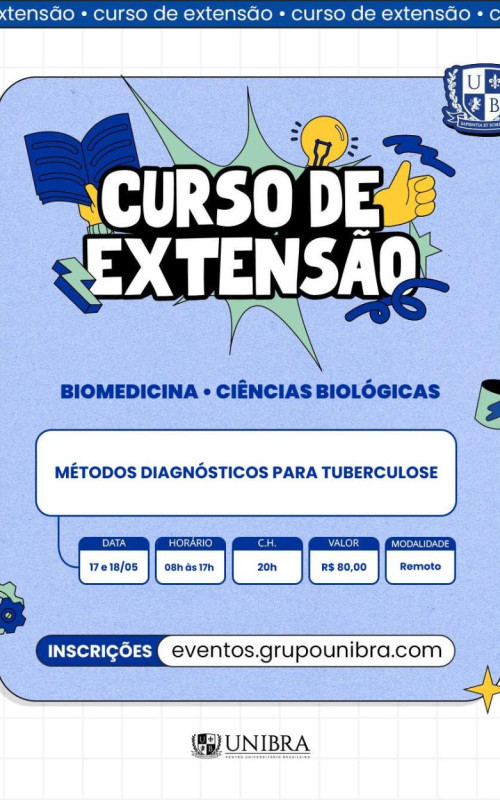 Detalhes do curso MÉTODOS DIAGNÓSTICOS PARA TUBERCULOSE