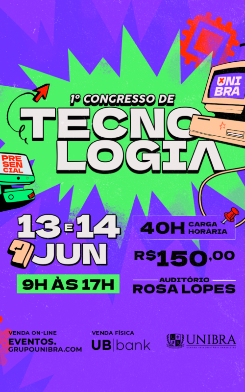 Detalhes do curso 1º CONGRESSO DE TECNOLOGIA UNIBRA