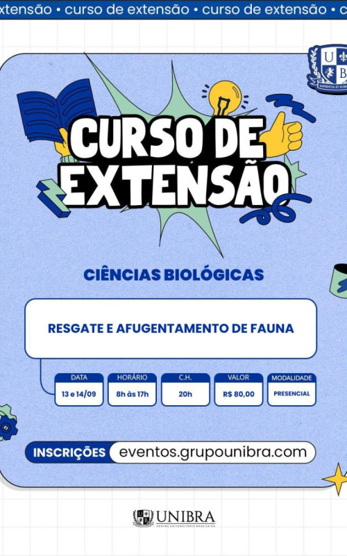 Detalhes do curso Resgate e Afugentamento de Fauna