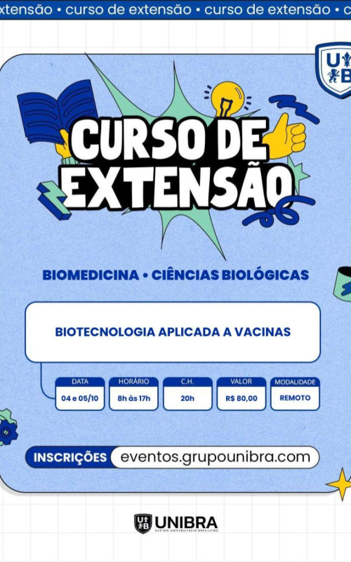 Detalhes do curso Biotecnologia aplicada a vacinas