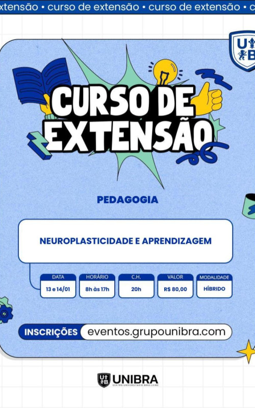 Detalhes do curso NEUROPLASTICIDADE E APRENDIZAGEM