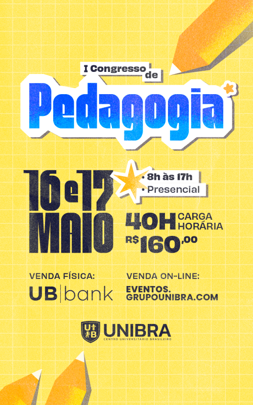 Detalhes do curso I CONGRESSO DE PEDAGOGIA - Educação em tempos de transição: entre tecnologias, desigualdades, violências e o direito de aprender