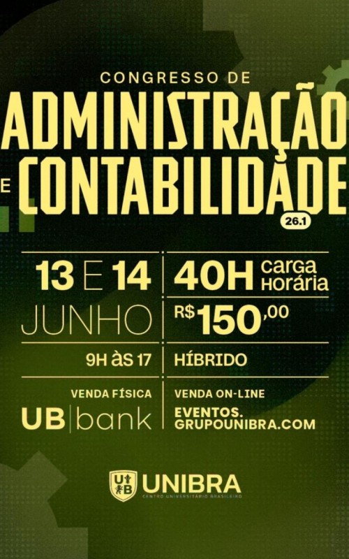 Detalhes do curso CONGRESSO DE ADMINISTRAÇÃO E CONTABILIDADE